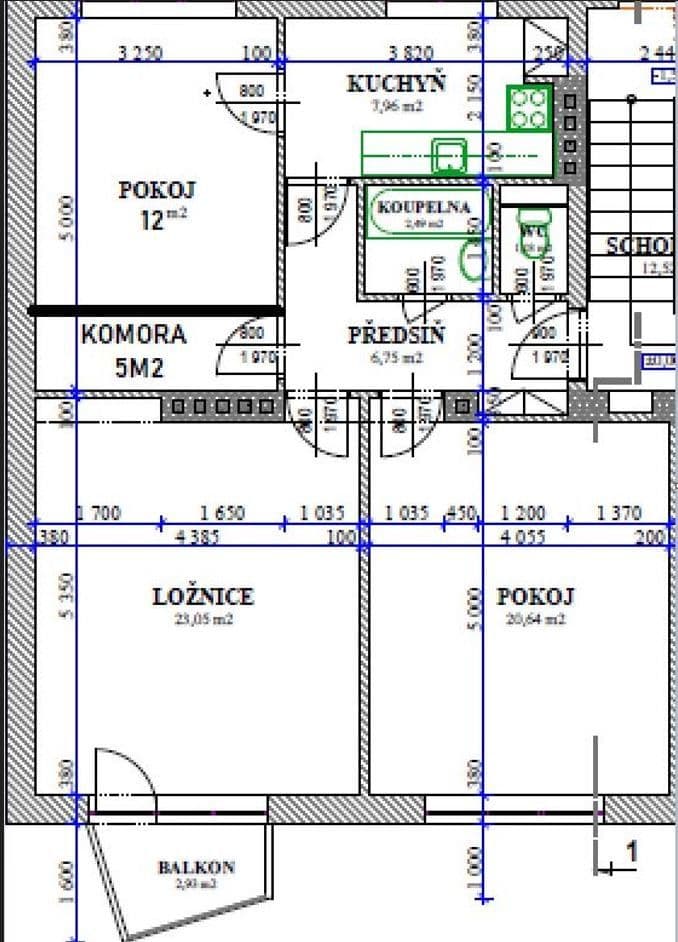 Prenájom bytu 3-izbový 85 m², Gončarenkova, Praha, Praha Prenájom bytu 3-izbový 85 m², Gončarenkova, Praha, Praha