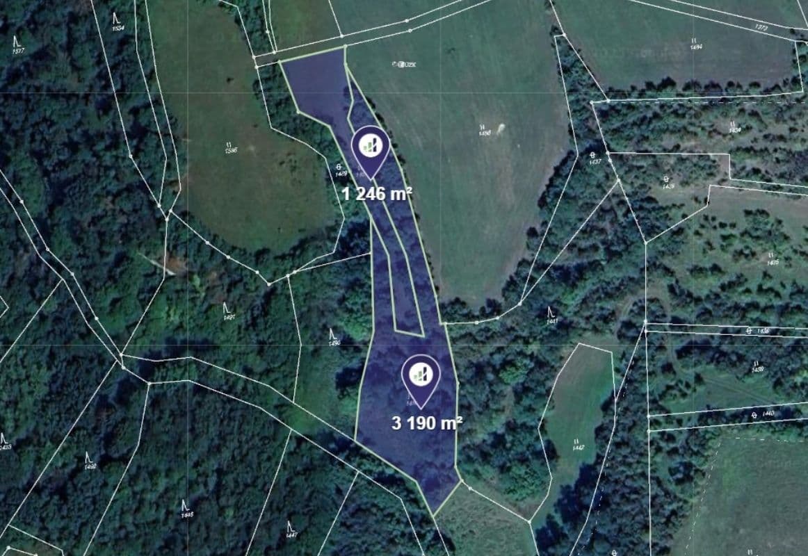 Predaj pozemku 4.436 m², Vysoká, Středočeský kraj Predaj pozemku 4.436 m², Vysoká, Středočeský kraj