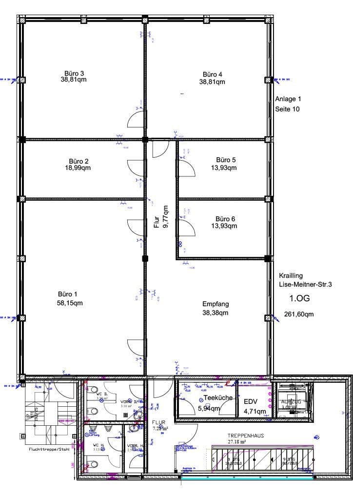 Prenájom kancelárie 262 m², Lise-Meitner-Straße 3, Krailling, Bavorsko Prenájom kancelárie 262 m², Lise-Meitner-Straße 3, Krailling, Bavorsko