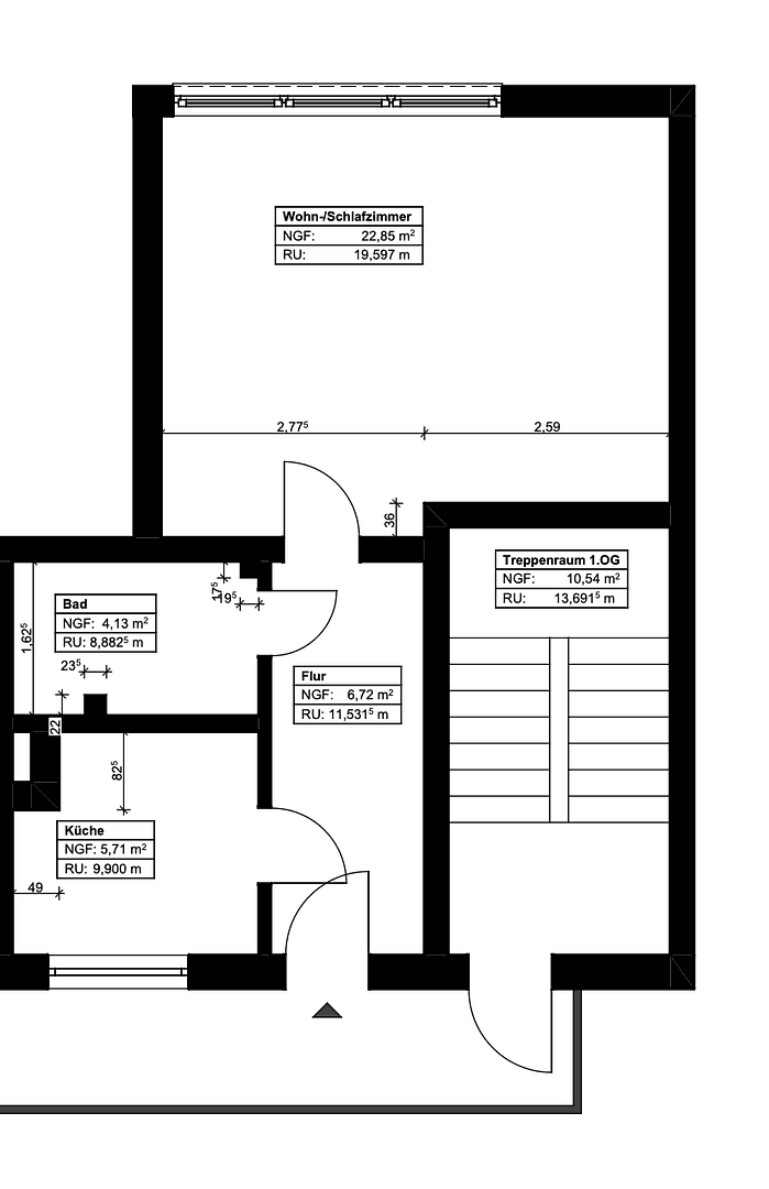Prenájom bytu 1-izbový 40 m², Habichtstraße 11, Nürnberg, Bavorsko Prenájom bytu 1-izbový 40 m², Habichtstraße 11, Nürnberg, Bavorsko