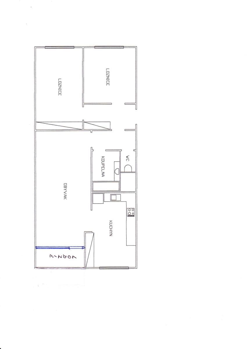 Prenájom bytu 3-izbový 71 m², Kyselova, Praha, Praha Prenájom bytu 3-izbový 71 m², Kyselova, Praha, Praha