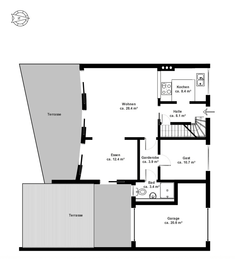 Prenájom domu 150 m², pozemek 376 m², Hamburg, Hamburg Prenájom domu 150 m², pozemek 376 m², Hamburg, Hamburg