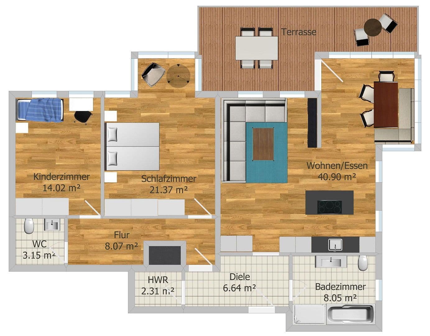 Prenájom bytu 3-izbový 105 m², Am Golfplatz 1, Mittenwalde, Brandenbursko Prenájom bytu 3-izbový 105 m², Am Golfplatz 1, Mittenwalde, Brandenbursko