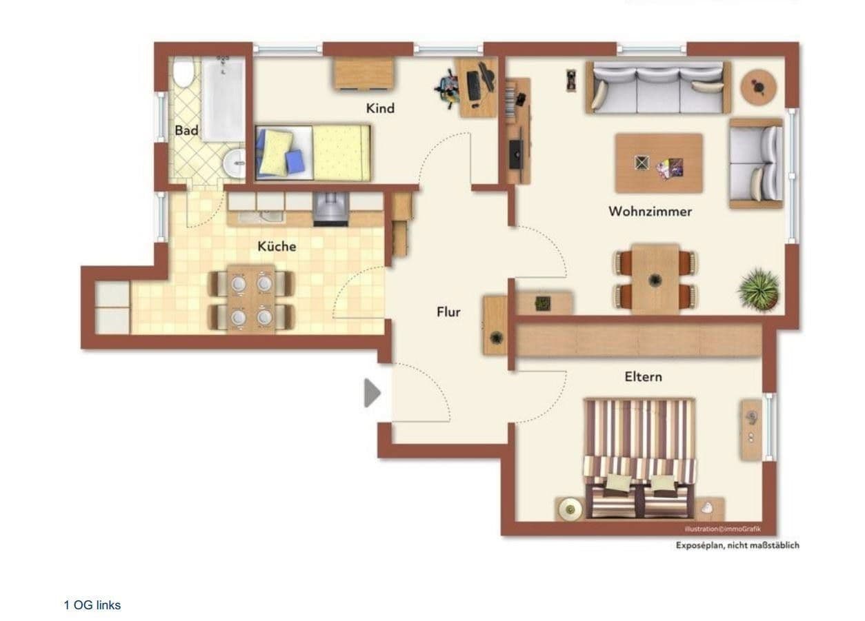 Prenájom bytu 3-izbový 73 m², Demitz-Thumitz, Sasko Prenájom bytu 3-izbový 73 m², Demitz-Thumitz, Sasko