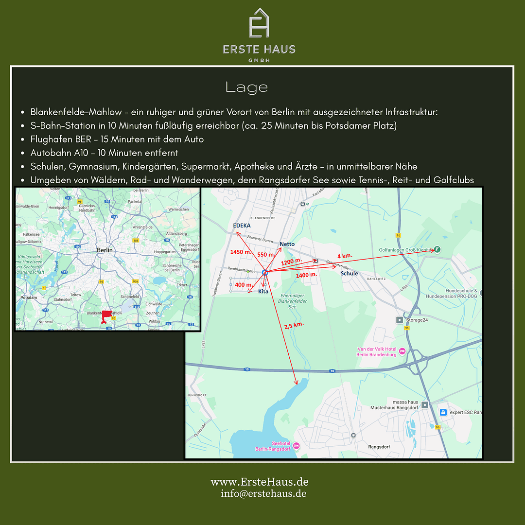 Predaj domu 170 m², pozemek 508 m², Rembrandtstraße 67, Blankenfelde-Mahlow, Brandenbursko Predaj domu 170 m², pozemek 508 m², Rembrandtstraße 67, Blankenfelde-Mahlow, Brandenbursko