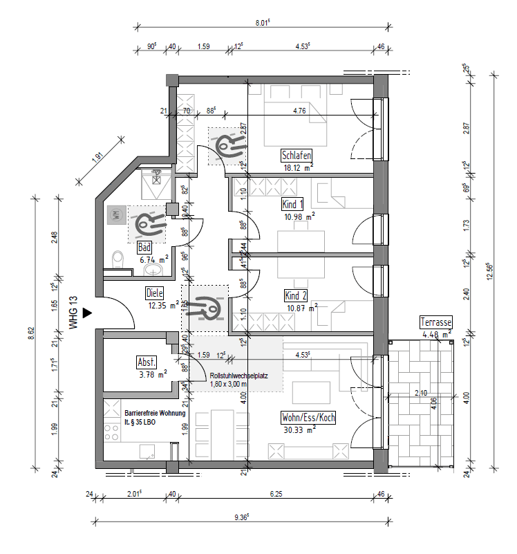 Prenájom bytu 4-izbový 98 m², Meisterstr. 19, Balingen, Bádensko-Wurttembersko Prenájom bytu 4-izbový 98 m², Meisterstr. 19, Balingen, Bádensko-Wurttembersko