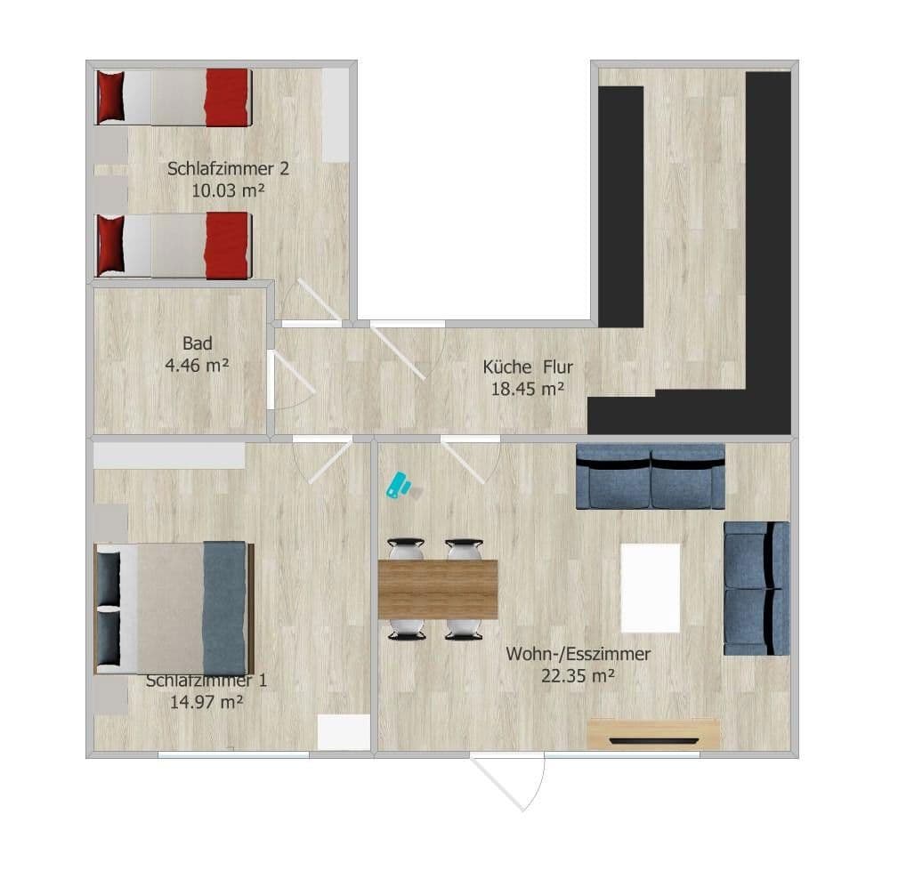 Predaj bytu 3-izbový 86 m², Garding, Šlezvicko-Holštajnsko Predaj bytu 3-izbový 86 m², Garding, Šlezvicko-Holštajnsko