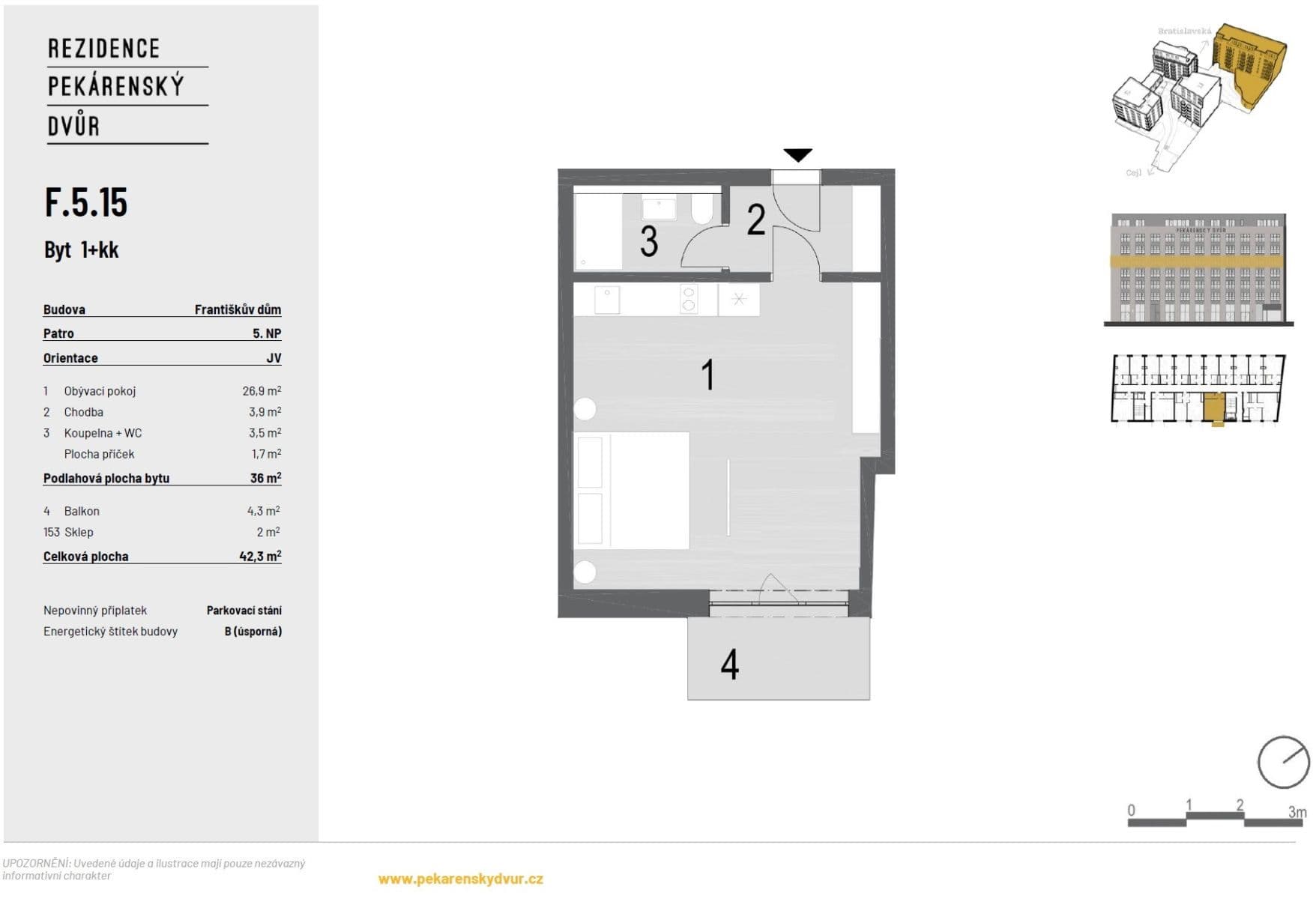 Prenájom bytu 1-izbový 42 m², Bratislavská, Brno, Jihomoravský kraj Prenájom bytu 1-izbový 42 m², Bratislavská, Brno, Jihomoravský kraj