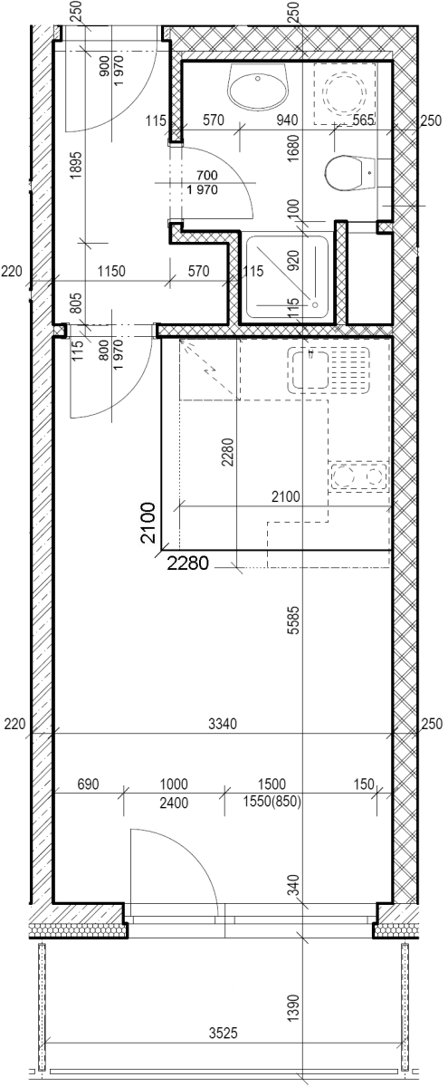 Predaj bytu 1-izbový 29 m², Hornoměcholupská, Praha, Praha Predaj bytu 1-izbový 29 m², Hornoměcholupská, Praha, Praha