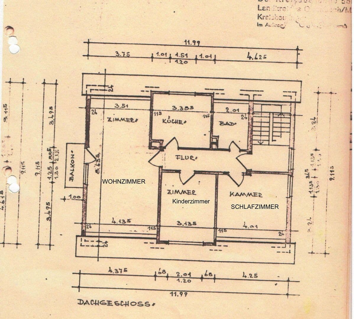 Prenájom bytu 3-izbový 75 m², Hanau, Hesensko Prenájom bytu 3-izbový 75 m², Hanau, Hesensko