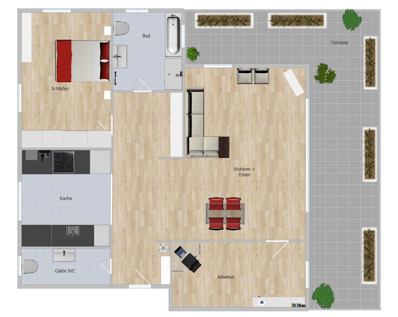 Prenájom bytu 3-izbový 98 m², Welschstrasse, Wiesbaden, Hesensko Prenájom bytu 3-izbový 98 m², Welschstrasse, Wiesbaden, Hesensko