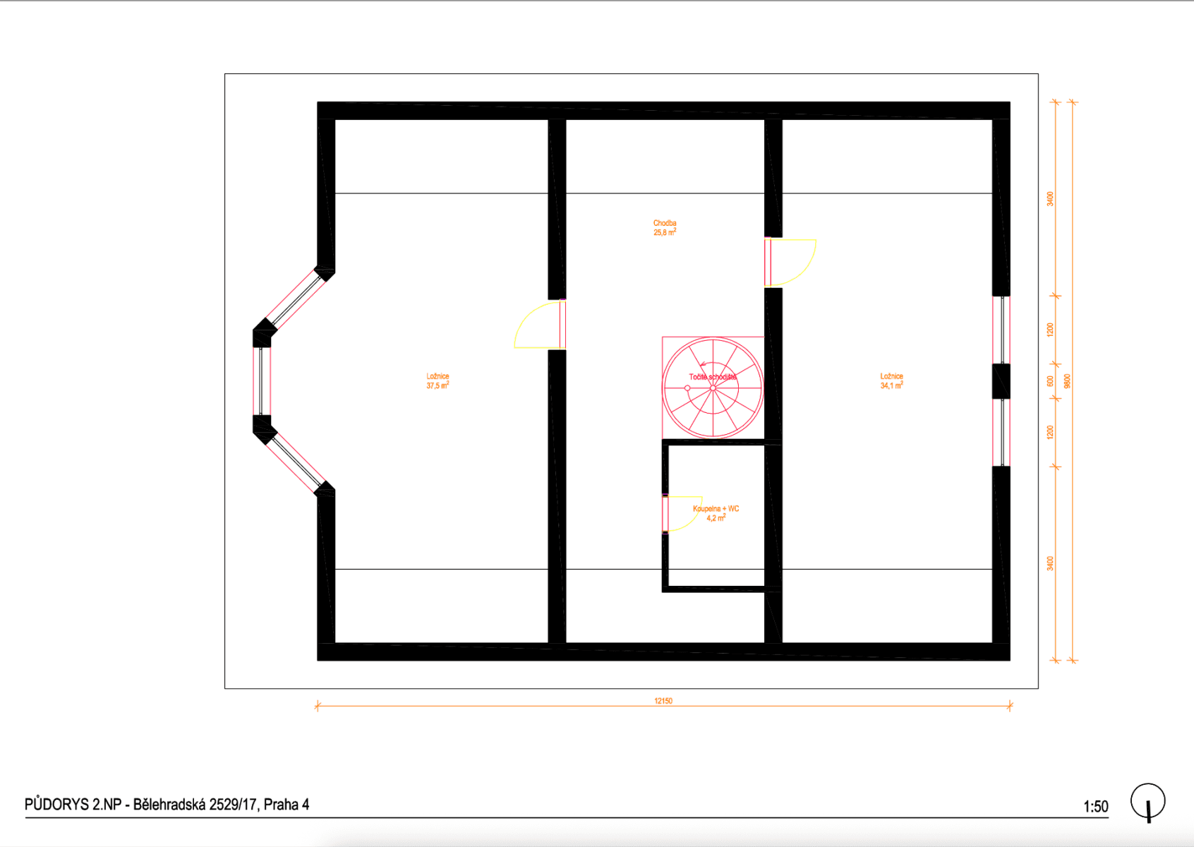 Predaj domu 245 m², pozemek 121 m², Bělehradská, Praha, Praha Predaj domu 245 m², pozemek 121 m², Bělehradská, Praha, Praha