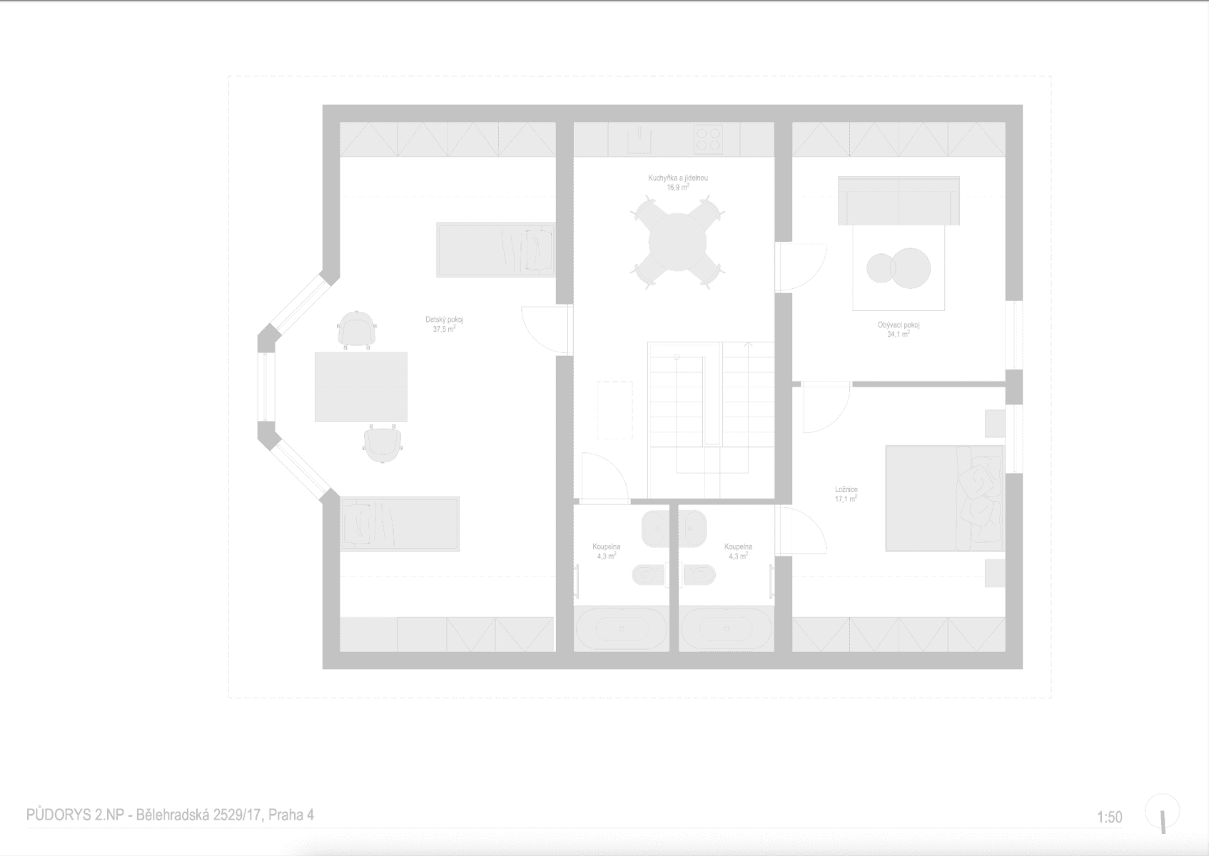 Predaj domu 245 m², pozemek 121 m², Bělehradská, Praha, Praha Predaj domu 245 m², pozemek 121 m², Bělehradská, Praha, Praha