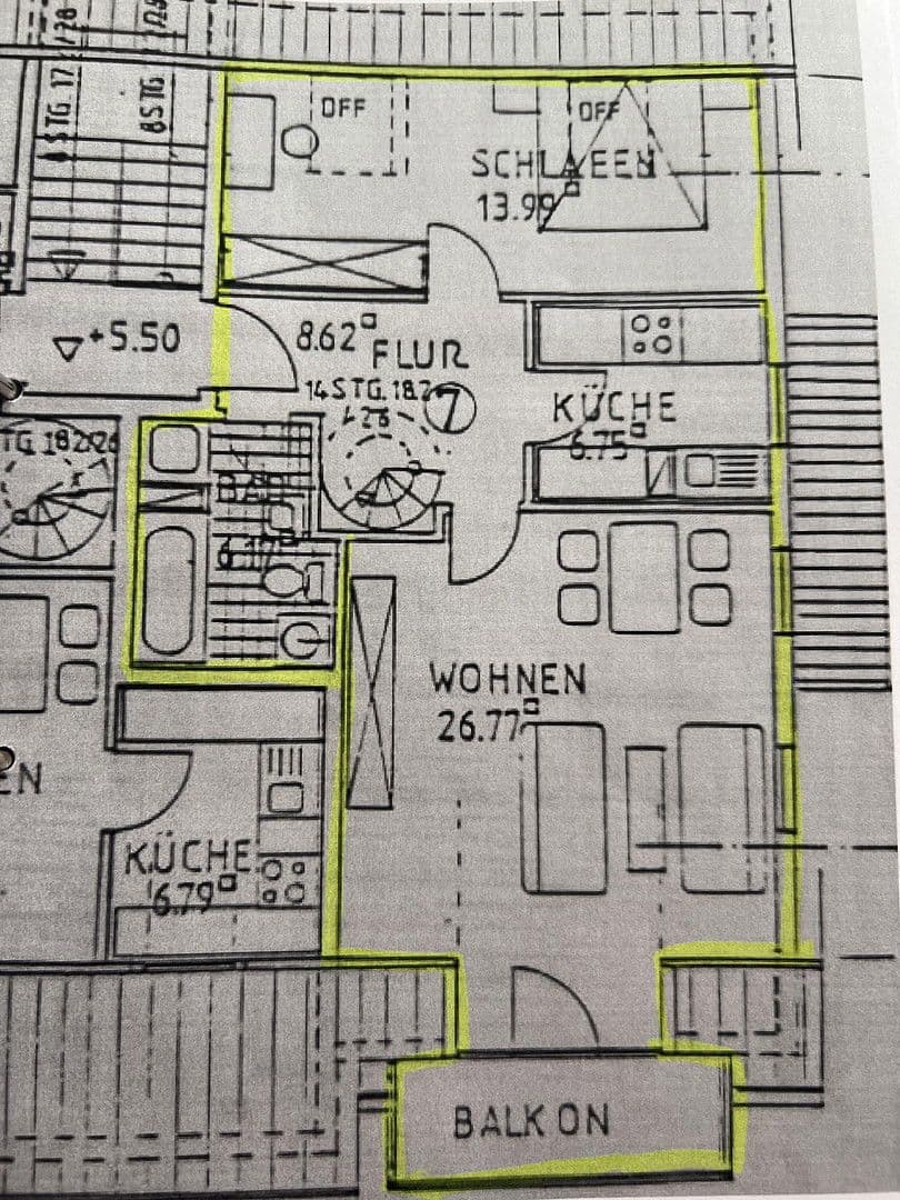 Prenájom bytu 2-izbový 74 m², Fürth, Bavorsko Prenájom bytu 2-izbový 74 m², Fürth, Bavorsko