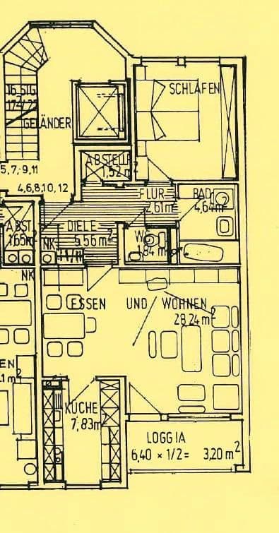 Prenájom bytu 2-izbový 68 m², Holzstraße 51, Fürth, Bavorsko Prenájom bytu 2-izbový 68 m², Holzstraße 51, Fürth, Bavorsko