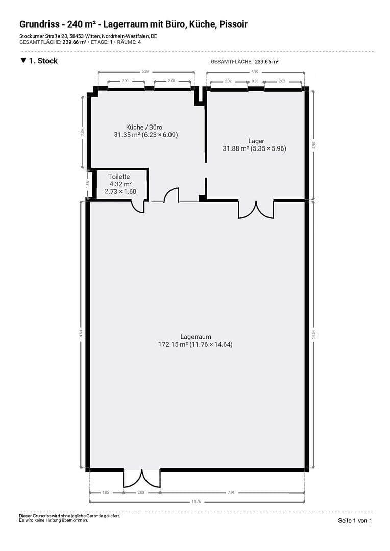 Prenájom nebytového priestoru 240 m², Stockumer Straße 28, Witten, Severné Porýnie - Westfálsko Prenájom nebytového priestoru 240 m², Stockumer Straße 28, Witten, Severné Porýnie - Westfálsko