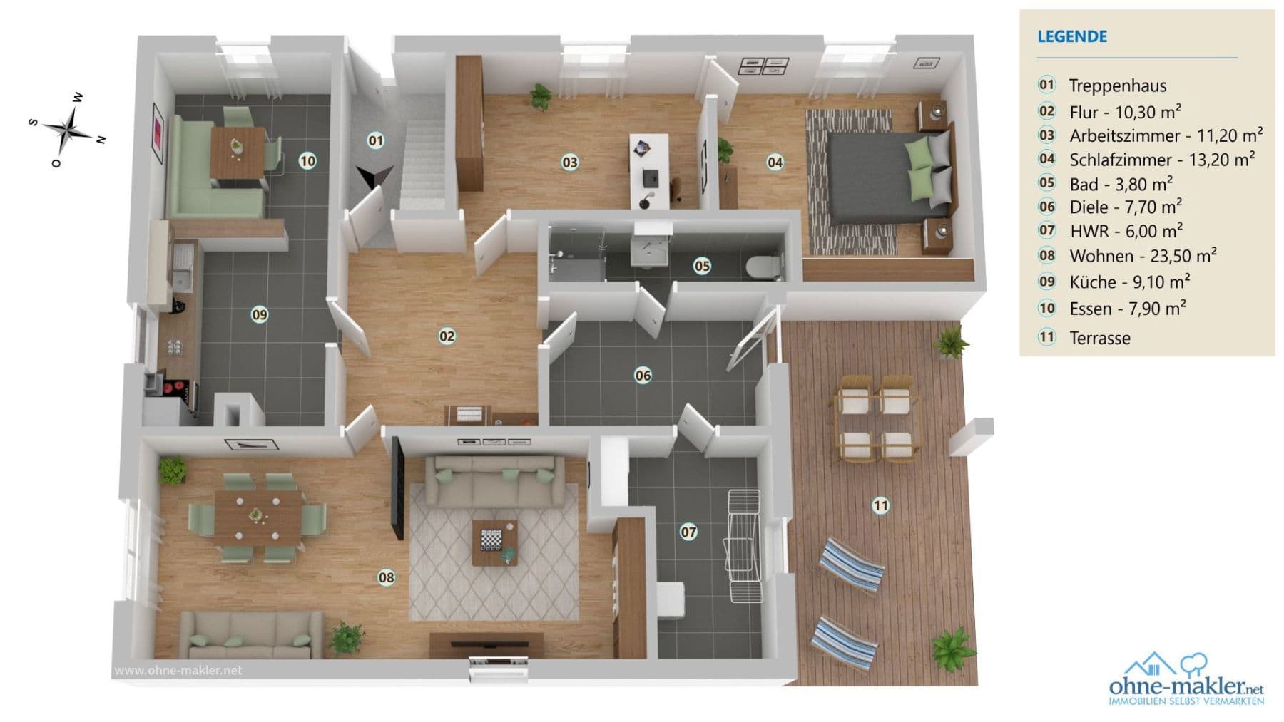 Prenájom bytu 3-izbový 92 m², Alte Sandtrift, Minden, Severné Porýnie - Westfálsko Prenájom bytu 3-izbový 92 m², Alte Sandtrift, Minden, Severné Porýnie - Westfálsko