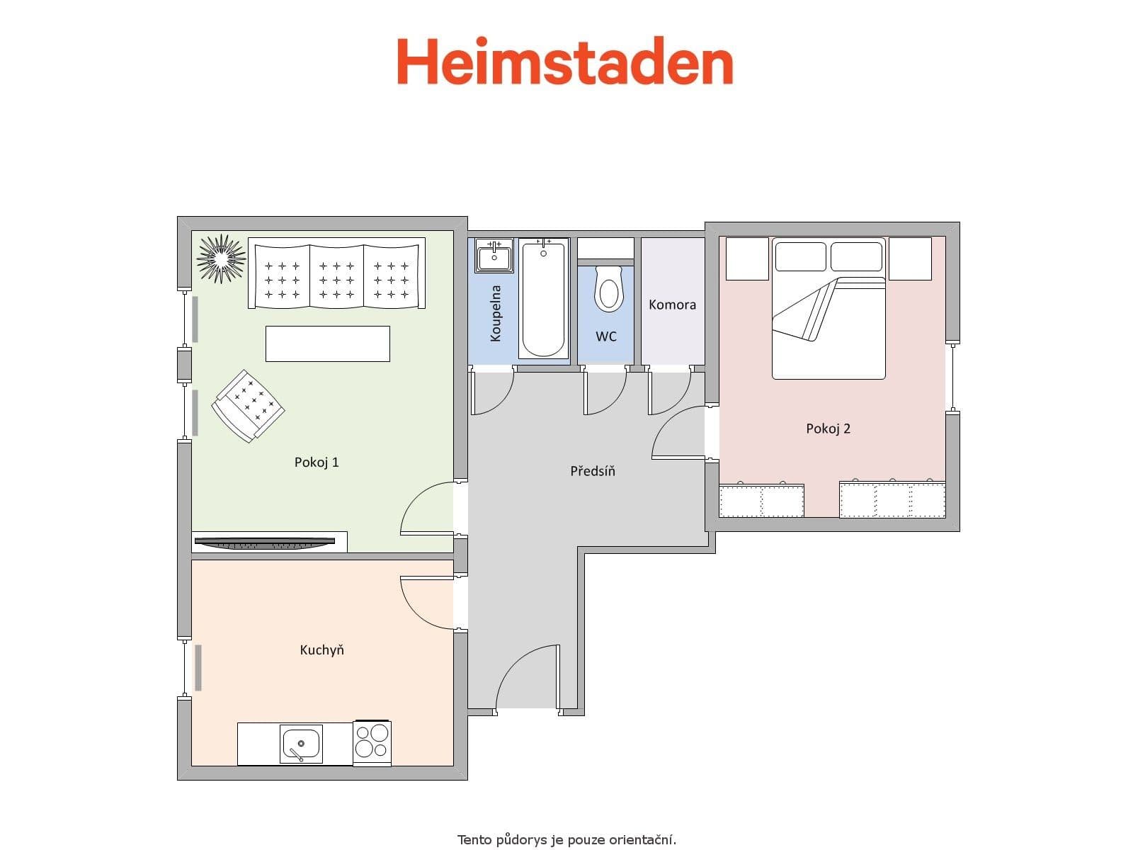 Prenájom bytu 2-izbový 54 m², Beethovenova, Havířov, Moravskoslezský kraj Prenájom bytu 2-izbový 54 m², Beethovenova, Havířov, Moravskoslezský kraj