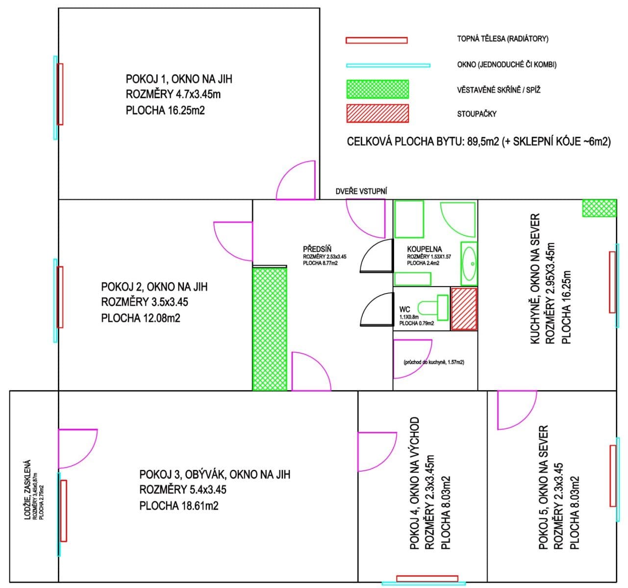 Predaj bytu 5-izbový 89 m², Arnošta z Pardubic, Pardubice, Pardubický kraj Predaj bytu 5-izbový 89 m², Arnošta z Pardubic, Pardubice, Pardubický kraj
