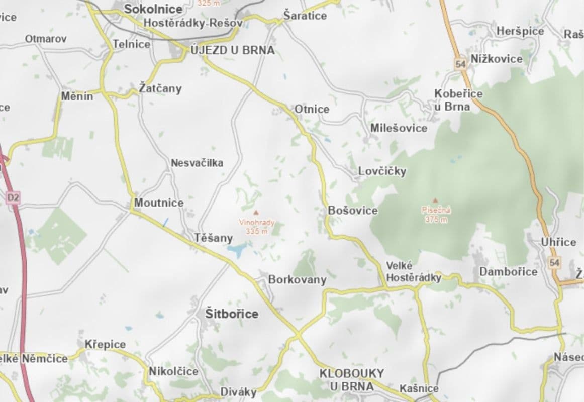 Predaj pozemku 5.972 m², Těšany, Jihomoravský kraj Predaj pozemku 5.972 m², Těšany, Jihomoravský kraj