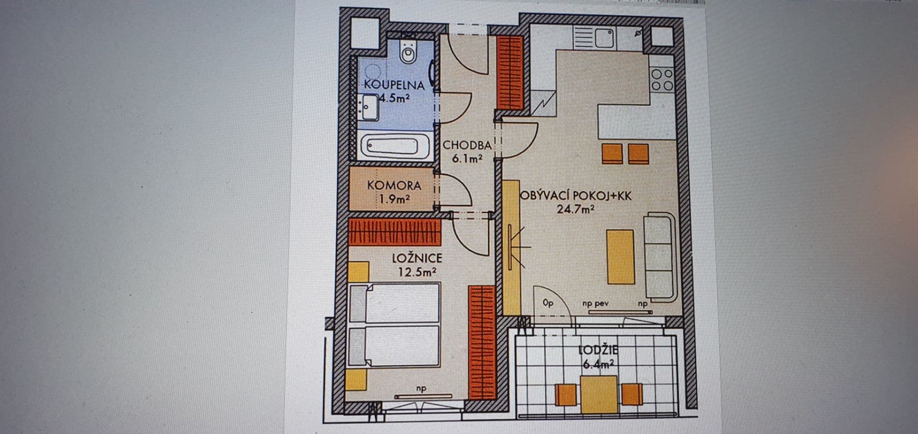 Prenájom bytu 2-izbový 60 m², Stočesova, Praha, Praha Prenájom bytu 2-izbový 60 m², Stočesova, Praha, Praha