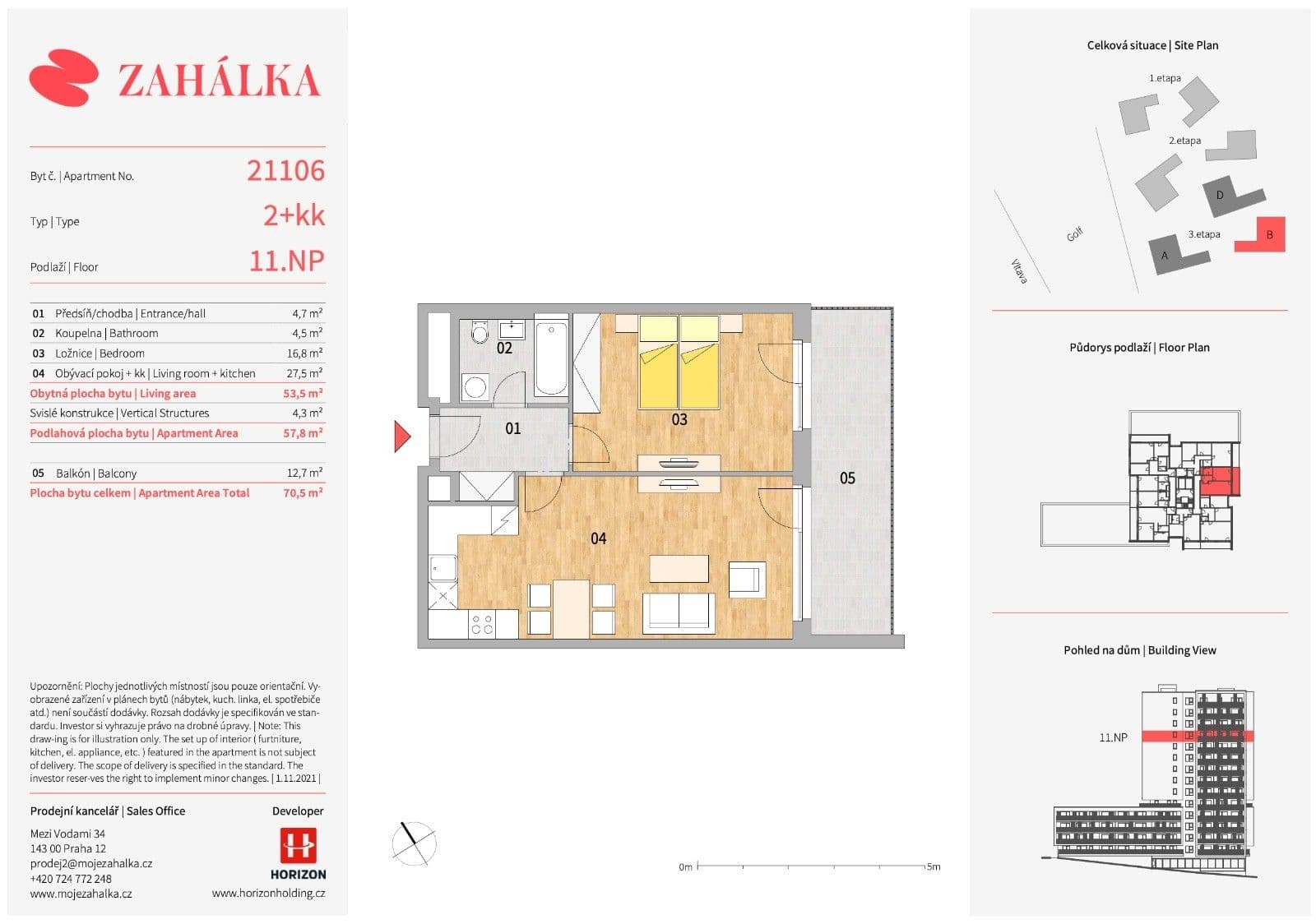 Prenájom bytu 2-izbový 54 m², Mezi Vodami, Praha, Praha Prenájom bytu 2-izbový 54 m², Mezi Vodami, Praha, Praha