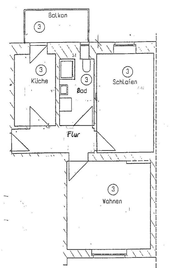 Prenájom bytu 2-izbový 49 m², Rostocker Straße 2, Magdeburg, Sasko-Anhaltsko Prenájom bytu 2-izbový 49 m², Rostocker Straße 2, Magdeburg, Sasko-Anhaltsko