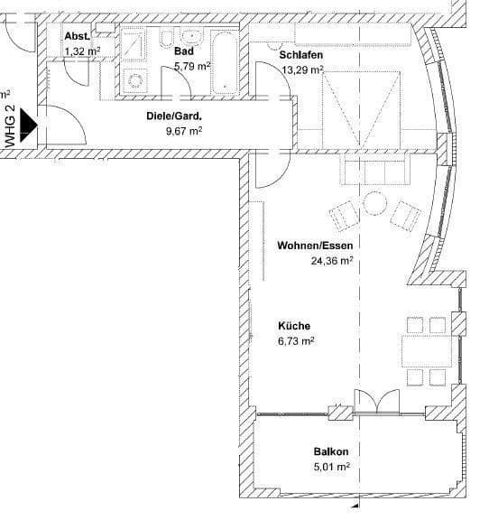 Prenájom bytu 2-izbový 66 m², Industriestrasse, Ergoldsbach, Bavorsko Prenájom bytu 2-izbový 66 m², Industriestrasse, Ergoldsbach, Bavorsko