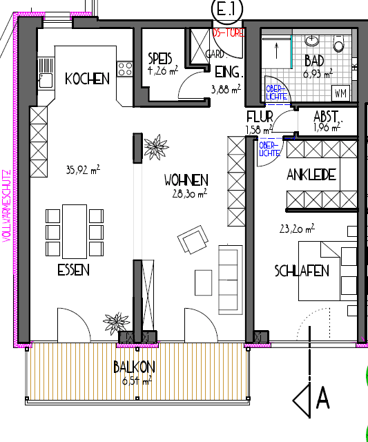 Prenájom bytu 3-izbový 111 m², Erlenhain 52, Waldkirchen, Bavorsko Prenájom bytu 3-izbový 111 m², Erlenhain 52, Waldkirchen, Bavorsko