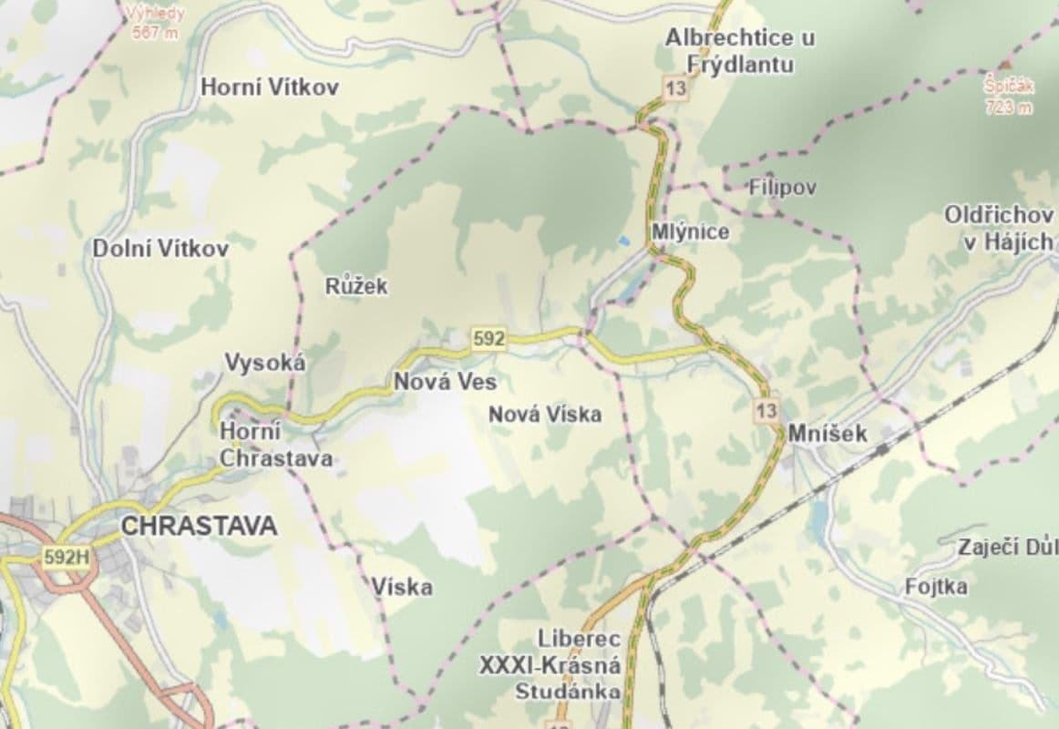 Predaj pozemku 4.279 m², Nová Ves, Liberecký kraj Predaj pozemku 4.279 m², Nová Ves, Liberecký kraj