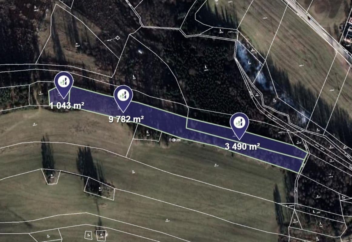 Predaj pozemku 14.315 m², Kunžak, Jihočeský kraj Predaj pozemku 14.315 m², Kunžak, Jihočeský kraj