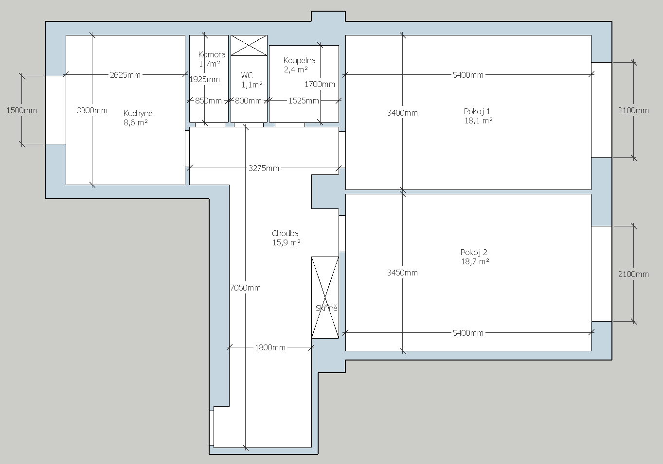 Prenájom bytu 2-izbový 67 m², Nučická, Praha, Praha Prenájom bytu 2-izbový 67 m², Nučická, Praha, Praha