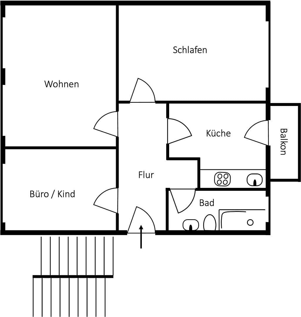 Prenájom bytu 3-izbový 87 m², Oesdorfer Straße 14, Bad Pyrmont, Dolné Sasko Prenájom bytu 3-izbový 87 m², Oesdorfer Straße 14, Bad Pyrmont, Dolné Sasko