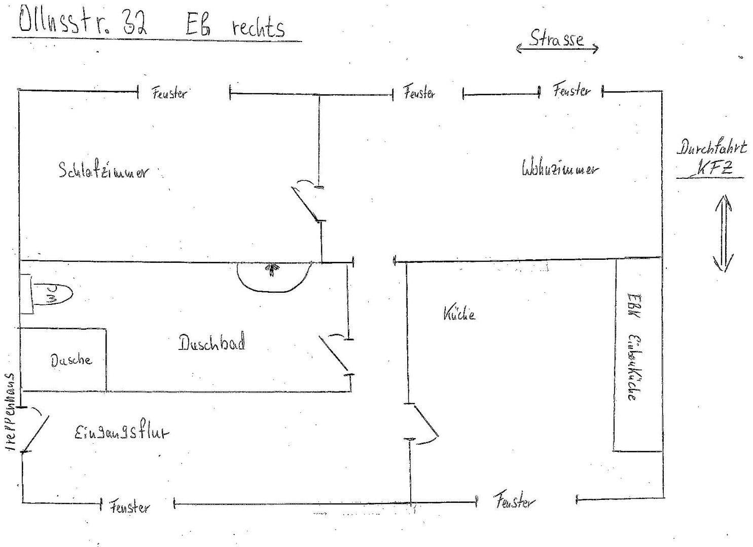 Prenájom bytu 2-izbový 50 m², Ollnsstrasse 32, Elmshorn, Šlezvicko-Holštajnsko Prenájom bytu 2-izbový 50 m², Ollnsstrasse 32, Elmshorn, Šlezvicko-Holštajnsko