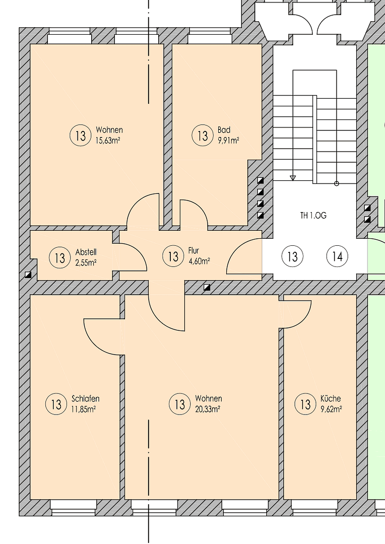 Prenájom bytu 3-izbový 75 m², Fürstenwalde/Spree, Brandenbursko Prenájom bytu 3-izbový 75 m², Fürstenwalde/Spree, Brandenbursko