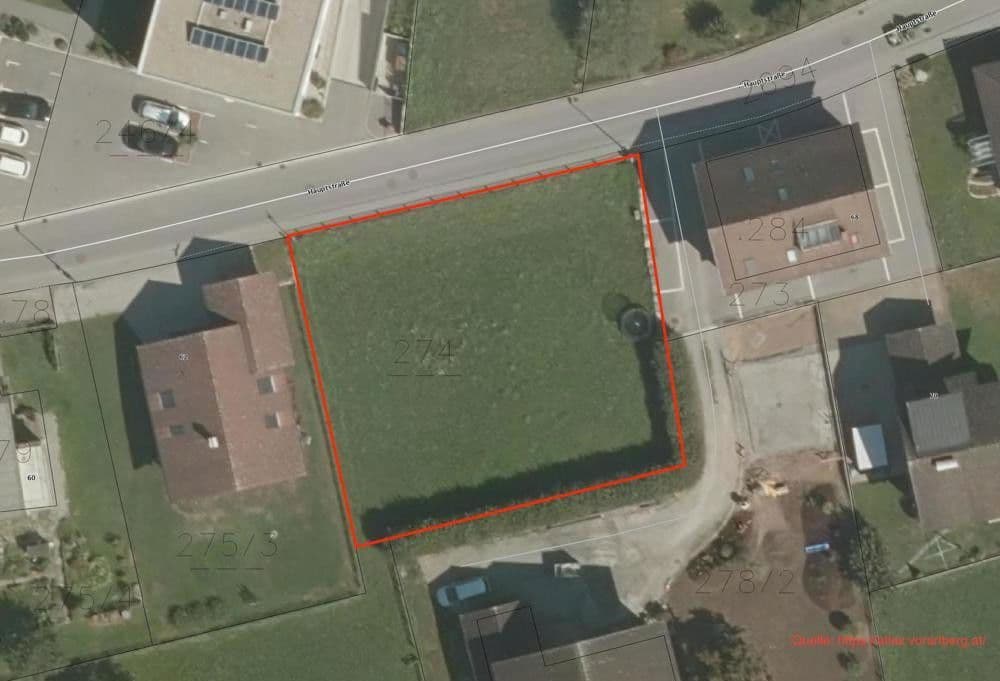 Predaj pozemku 910 m², Hauptsraße, Schlins, Vorarlbersko Predaj pozemku 910 m², Hauptsraße, Schlins, Vorarlbersko