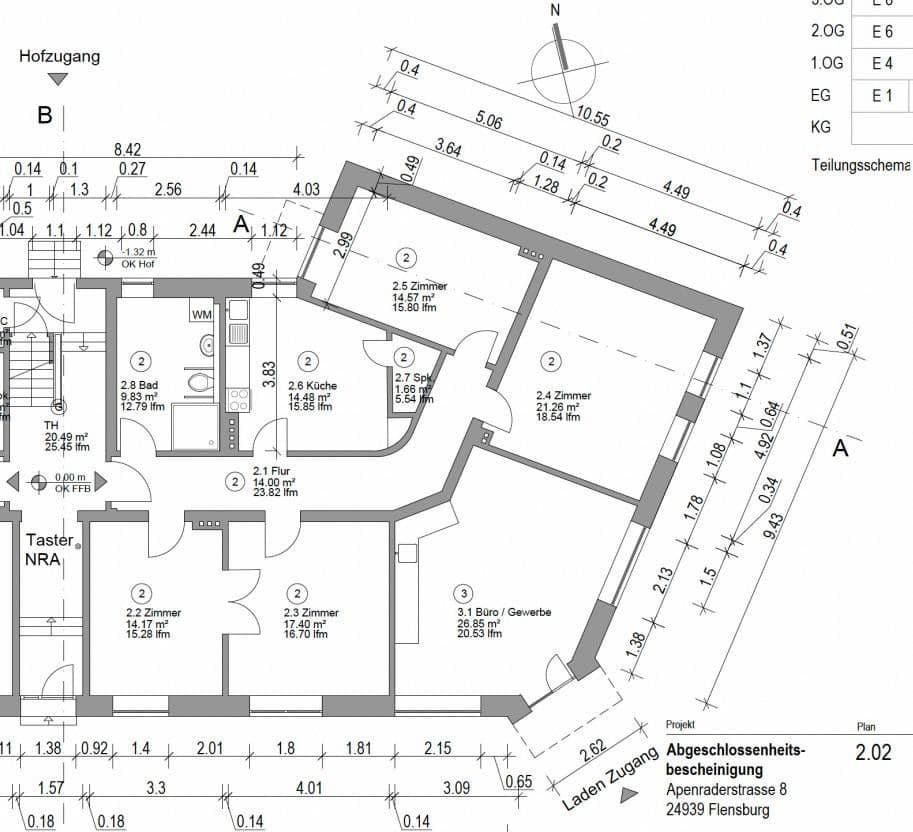 Prenájom bytu 4-izbový 107 m², Apenrader Str. 8, Flensburg, Šlezvicko-Holštajnsko Prenájom bytu 4-izbový 107 m², Apenrader Str. 8, Flensburg, Šlezvicko-Holštajnsko