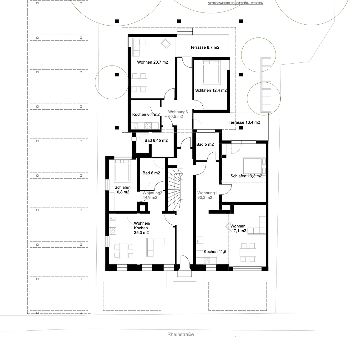 Prenájom bytu 2-izbový 70 m², Rheinstraße 14, Gailingen am Hochrhein, Bádensko-Wurttembersko Prenájom bytu 2-izbový 70 m², Rheinstraße 14, Gailingen am Hochrhein, Bádensko-Wurttembersko
