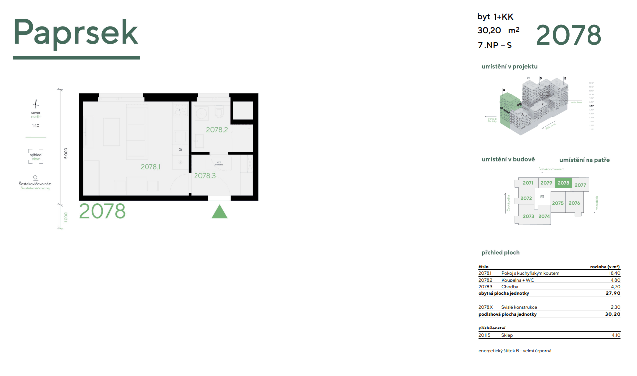 Prenájom bytu 1-izbový 30 m², Hábova, Praha, Praha Prenájom bytu 1-izbový 30 m², Hábova, Praha, Praha