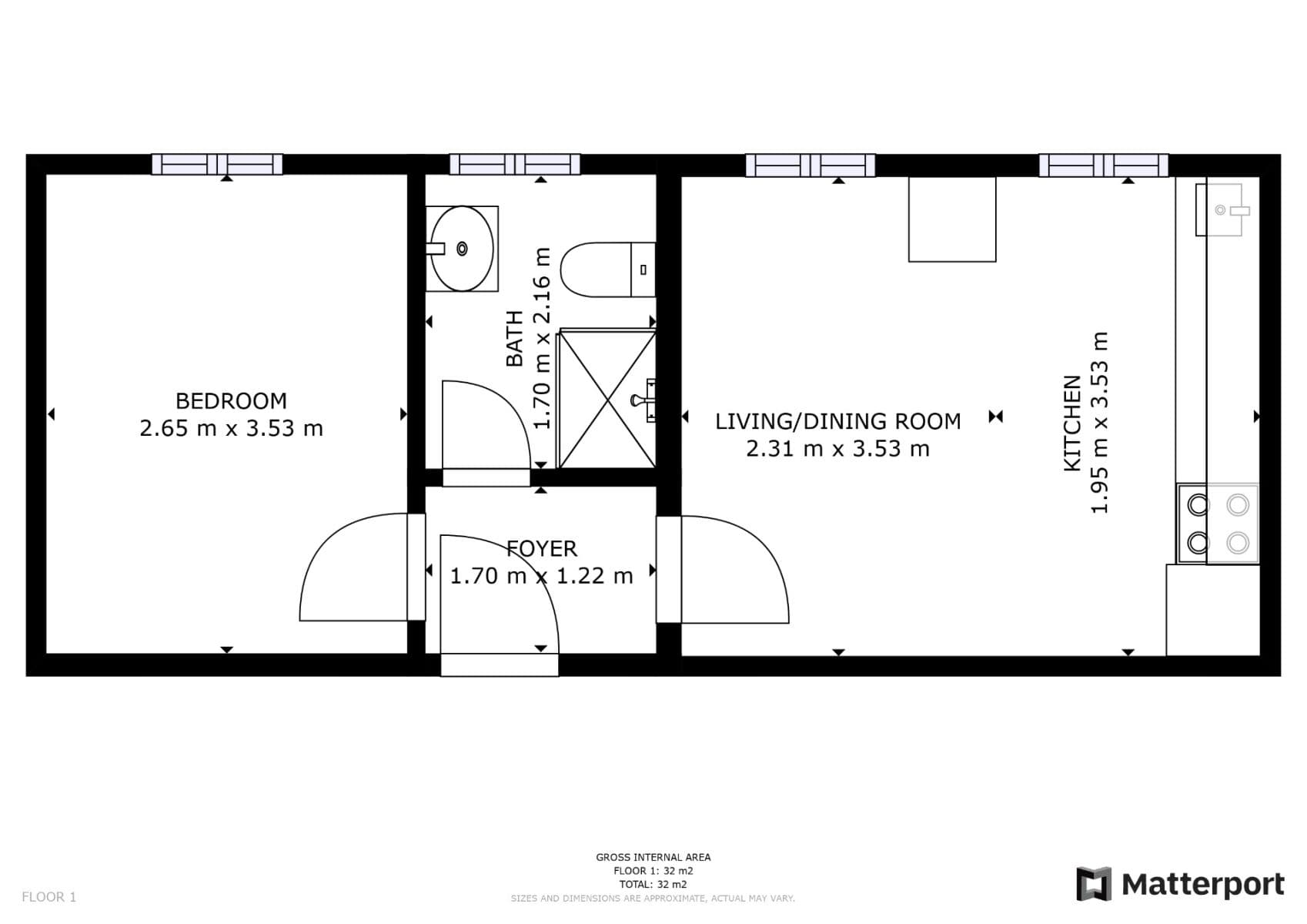 Prenájom bytu 2-izbový 30 m², Plzeňská, Praha, Praha Prenájom bytu 2-izbový 30 m², Plzeňská, Praha, Praha
