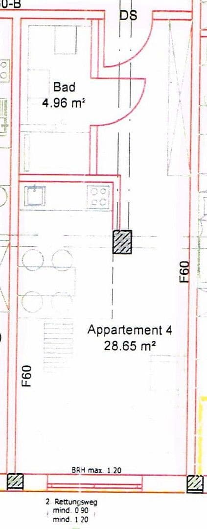 Prenájom bytu 1-izbový 44 m², Lange Straße 13, Osnabrück, Dolné Sasko Prenájom bytu 1-izbový 44 m², Lange Straße 13, Osnabrück, Dolné Sasko