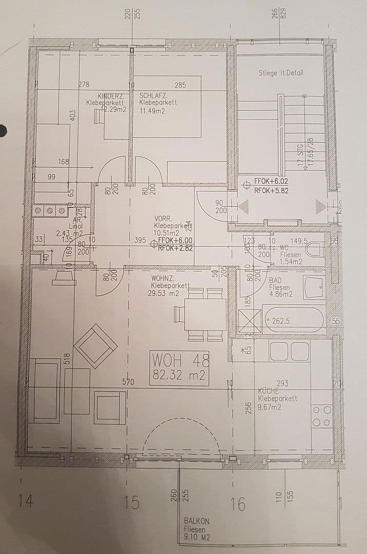 Prenájom bytu 3-izbový 82 m², LINZ, Horné Rakúsko Prenájom bytu 3-izbový 82 m², LINZ, Horné Rakúsko