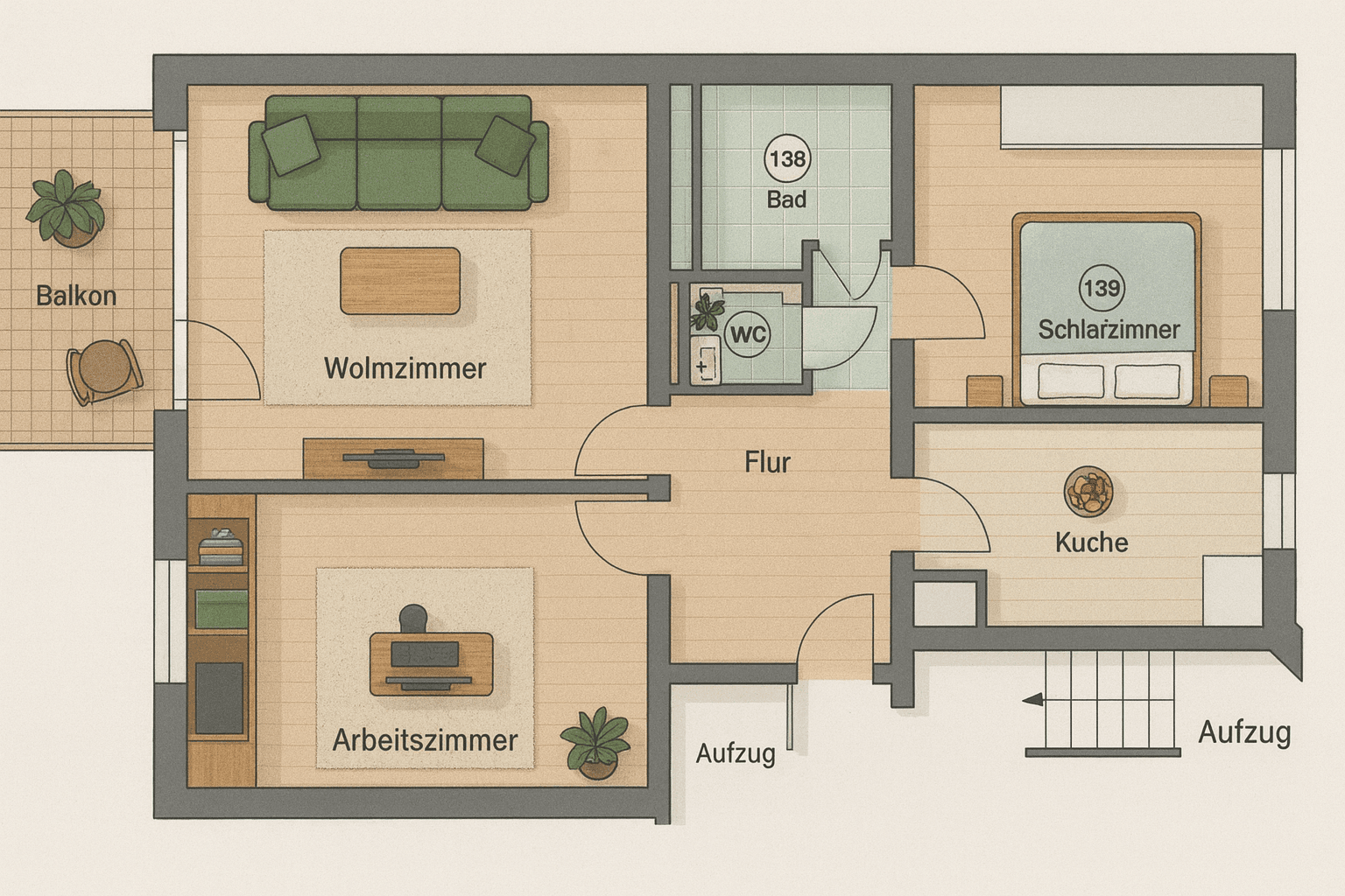 Predaj bytu 3-izbový 79 m², Unterschleißheim, Bavorsko Predaj bytu 3-izbový 79 m², Unterschleißheim, Bavorsko