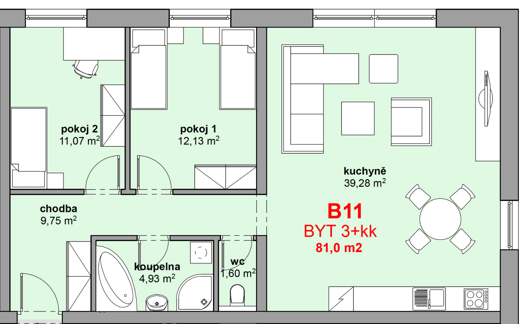 Predaj bytu 3-izbový 81 m², Jihlavská, Polná, Kraj Vysočina Predaj bytu 3-izbový 81 m², Jihlavská, Polná, Kraj Vysočina