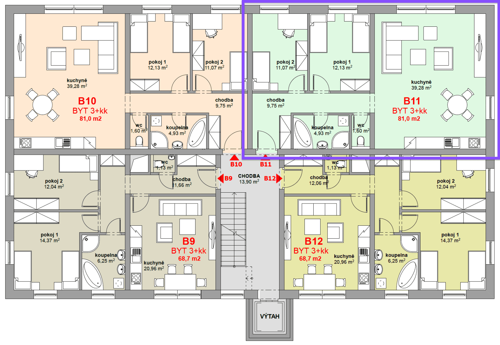Predaj bytu 3-izbový 81 m², Jihlavská, Polná, Kraj Vysočina Predaj bytu 3-izbový 81 m², Jihlavská, Polná, Kraj Vysočina