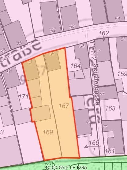 Predaj pozemku 1.085 m², Wollmesheimer Hauptstraße 55+57, Landau, Porýnie-Falcko Predaj pozemku 1.085 m², Wollmesheimer Hauptstraße 55+57, Landau, Porýnie-Falcko