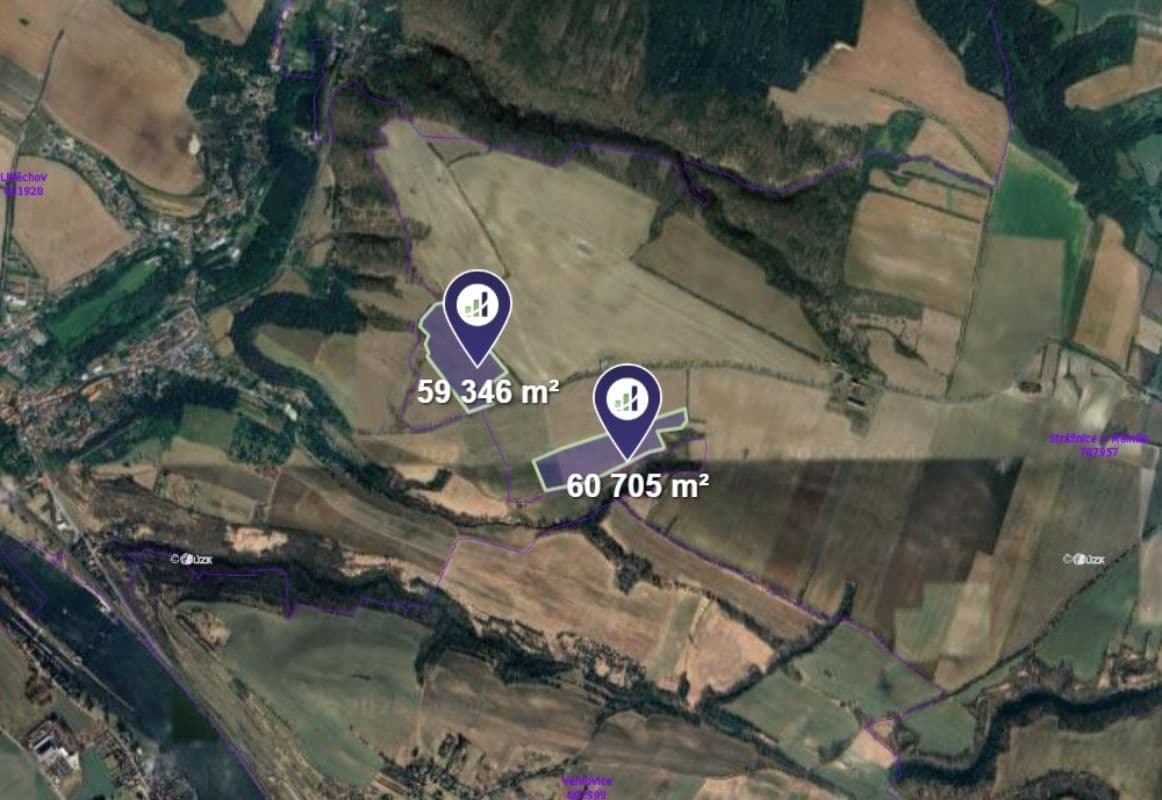 Predaj pozemku 60.026 m², Vysoká, Středočeský kraj Predaj pozemku 60.026 m², Vysoká, Středočeský kraj