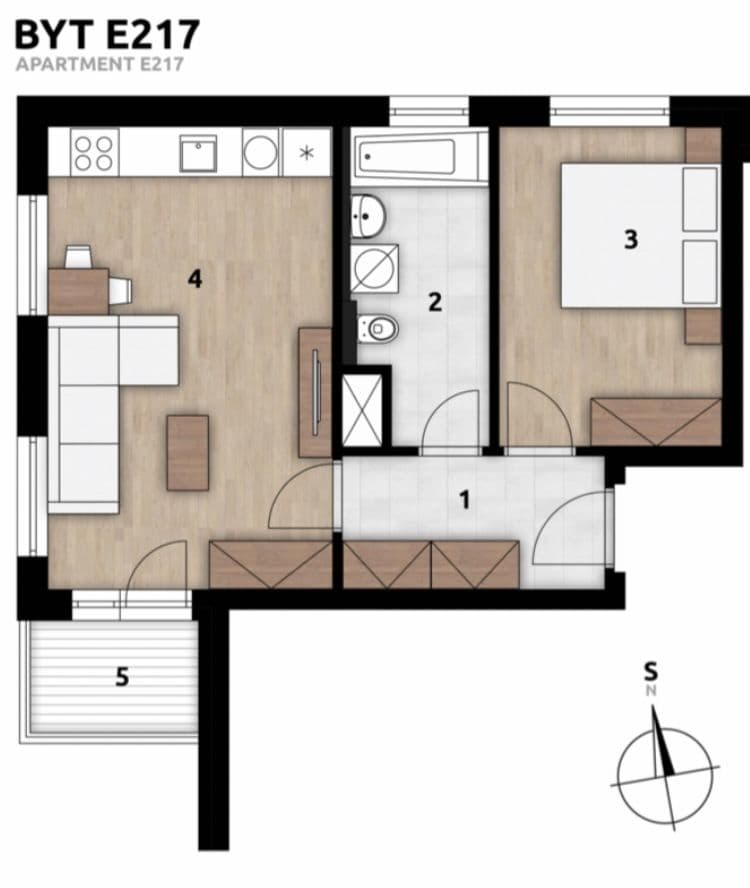 Predaj bytu 2-izbový 45 m², U Továren, Praha, Praha Predaj bytu 2-izbový 45 m², U Továren, Praha, Praha