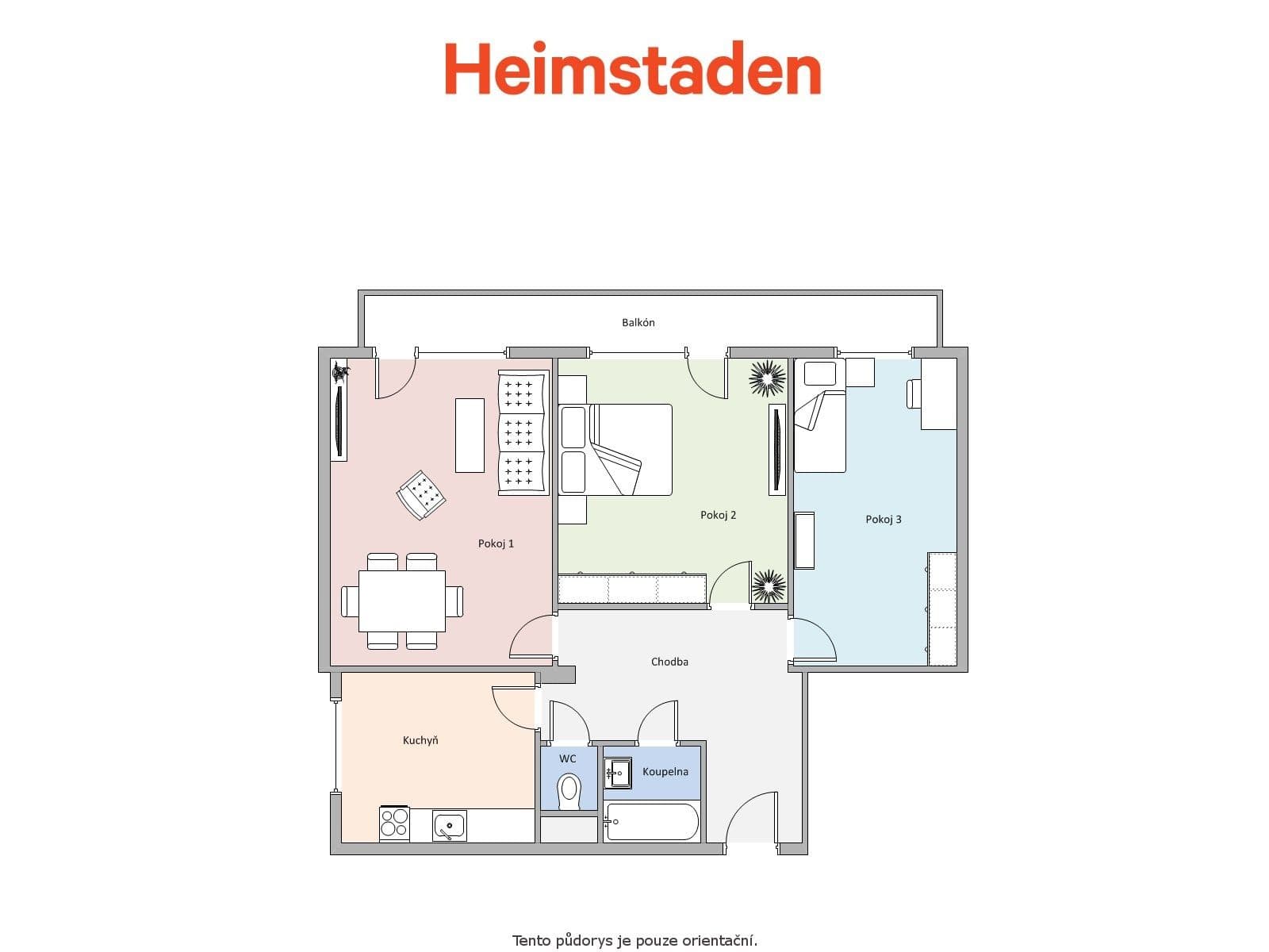 Prenájom bytu 3-izbový 61 m², Školní, Orlová, Moravskoslezský kraj Prenájom bytu 3-izbový 61 m², Školní, Orlová, Moravskoslezský kraj