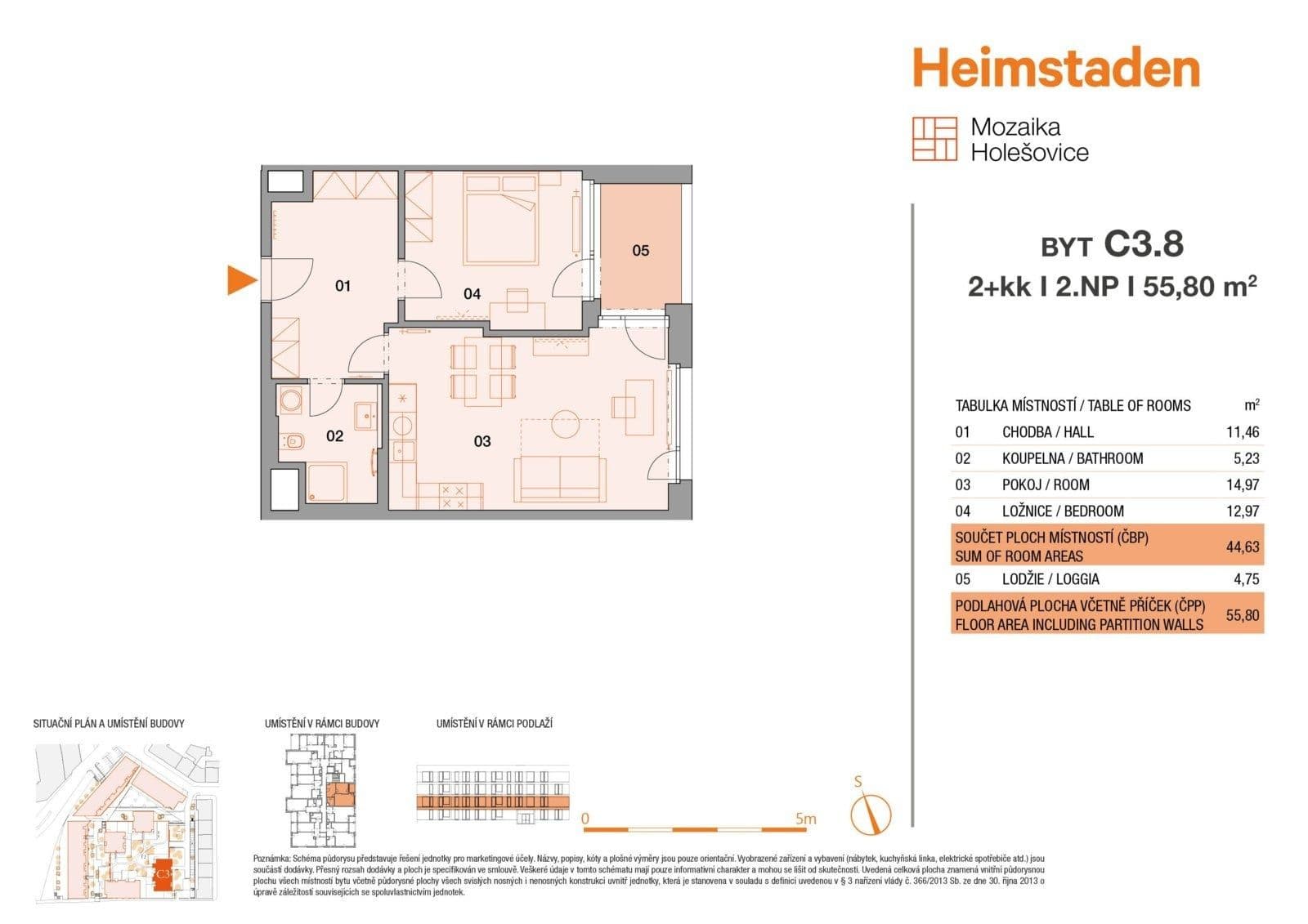 Prenájom bytu 2-izbový 55 m², Vrbenského, Praha, Praha Prenájom bytu 2-izbový 55 m², Vrbenského, Praha, Praha